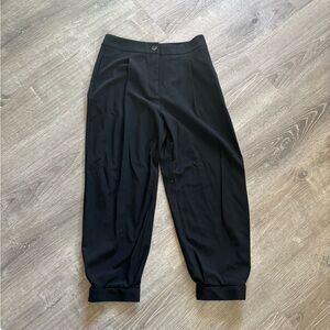 Zara | Black Trousers with Ankle Detailing